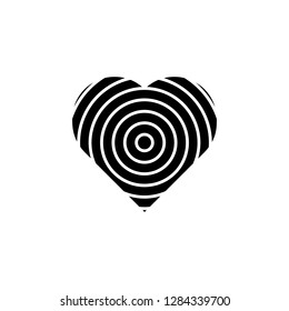 heart flat icon. Element of Valentine's Day icon for mobile concept and web apps. Detailed heart flat icon can be used for web and mobile