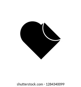 heart flat icon. Element of Valentine's Day icon for mobile concept and web apps. Detailed heart flat icon can be used for web and mobile