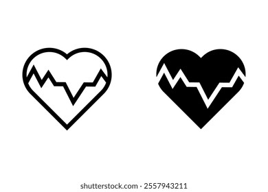 Heart flat icon. Thin line signs for design logo, visit card, etc. Single high-quality outline symbol for web design or mobile app. Medical outline pictogram.