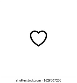 Heart flat icon- Vector illustration