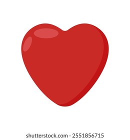 Heart Flat Icon, Vector illustration