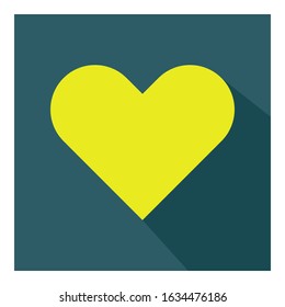 Heart flat icon vector - ui icon vector