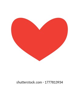 heart flat style icon design of love passion and romantic theme Vector illustration