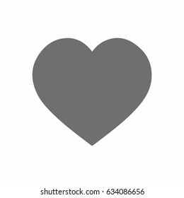 Heart flat style icon vector eps10. Heart icon.
