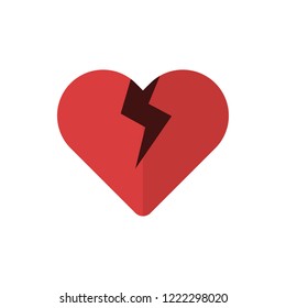  heart flat vector icon