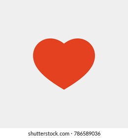 Heart flat vector icon