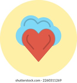 Heart Flat Vector Icon Design