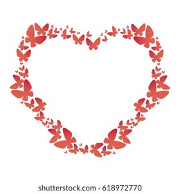 heart floral frame icon
