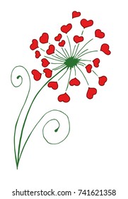 Heart flower