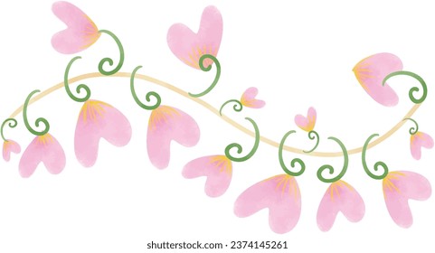 heart flower floral buds hibiscus  