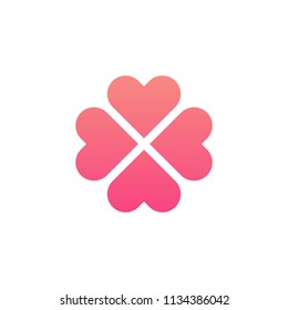 Icono de Vector de flor de corazón