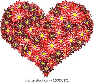 Heart of flowers