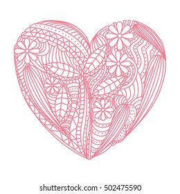 heart with flowers 