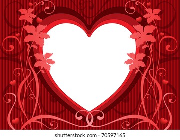 heart with flowers