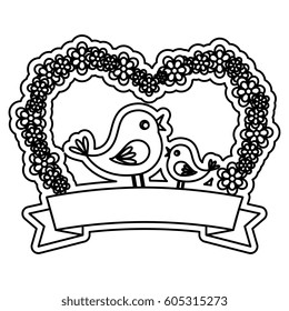 heart and flowers design
