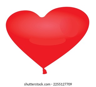 Heart foil balloons , vector illustration