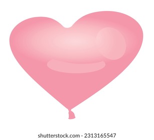 Heart foil balloons , vector illustration