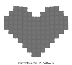 Heart foil balloons , vector illustration
