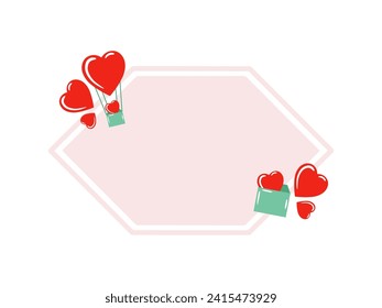 Heart Frame Background Valentine Day