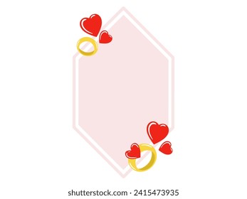 Heart Frame Background Valentine Day