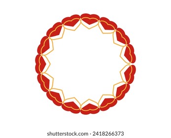 Heart Frame Background Valentine Day