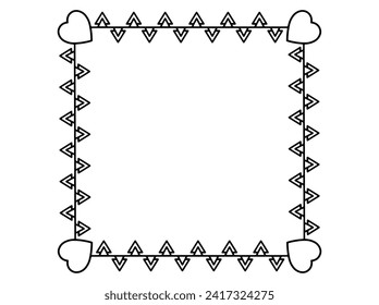 Heart Frame Decoration Valentines Day