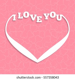of the heart as a frame. hearts as background. the concept of Valentine's Day
