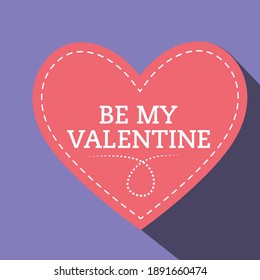 Vector de icono de marco cardíaco. Símbolo de amor. Emblema del Día de San Valentín, estilo plano para diseño gráfico y web, logotipo.