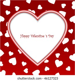 Heart frame with place for your text