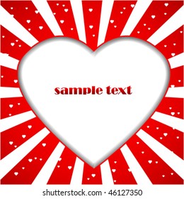 Heart frame with place for your text