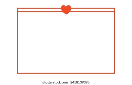 Heart Frame, Heart, Frame, Red heart