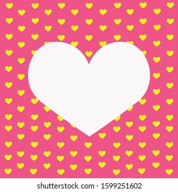 Heart Frame with space for Text. Design for Valentine's Day or Weddings and Mother's Day. 