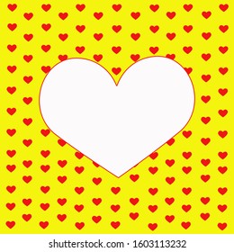 Heart Frame with space for Text. Design for Valentine's Day or Weddings and Mother's Day. 