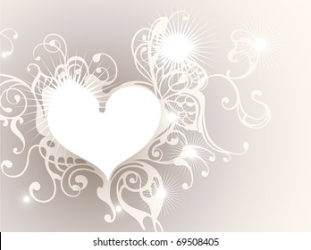 heart frame with stars
