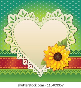 heart frame valentine card