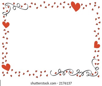 heart frame for Valentine's day
