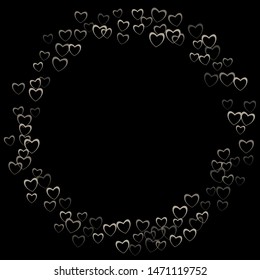 Heart frame which consists of isolated elements. Modern style with beautiful elements in heart frame. Can be used as print, wallpaper, cards, valentine cards, banner, background and etc.