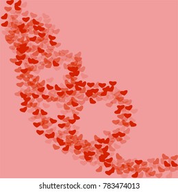 Heart frame which consists of isolated elements. Modern style with ethnic elements in heart frame. Can be used as print, wallpaper, cards, valentine cards, logo, background and etc.