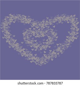 Heart frame which consists of isolated elements. Modern style with beautiful elements in heart frame. Can be used as print, wallpaper, cards, valentine cards, logo, background and etc.