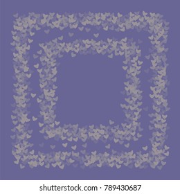 Heart frame which consists of isolated elements. Modern style with beautiful elements in heart frame. Can be used as print, wallpaper, cards, valentine cards, logo, background and etc.