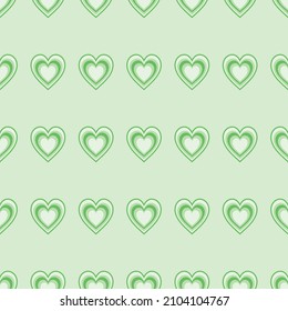 Herzspass Funky Cute Y2K 90er Burst Trendy Hintergrund Wallpaper Seamless Pattern