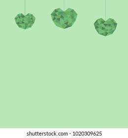 Heart futuristic icon is colored triangular illustration of love vector. Stylish and beautiful heart futuristic icon. Can be used as poster, border, background, wallpaper, card, cover, template