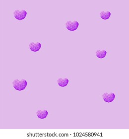 Heart futuristic template is colored triangular illustration of love vector. Stylish & beautiful heart futuristic template. Can be used as poster, border, background, wallpaper, card, cover, template