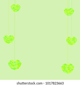 Heart futuristic vector is colored triangular illustration of love vector. Stylish and beautiful heart futuristic vector. Can be used as poster, border, background, card, cover, wallpaper, template
