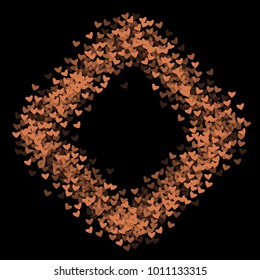 Heart futuristic which consists of isolated elements. Modern style with beautiful elements in heart futuristic. Can be used as print, wallpaper, cards, valentine cards, logo, background and etc.