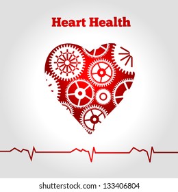 Corazón con engranajes
