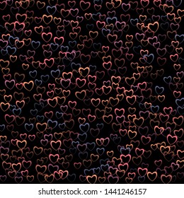 Heart geometric which consists of isolated elements. Modern style with beautiful elements in heart geometric. 