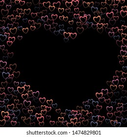 Heart geometric which consists of isolated elements. Modern style with beautiful elements in heart geometric. Can be used as print, wallpaper, cards, valentine cards, banner, background and etc.