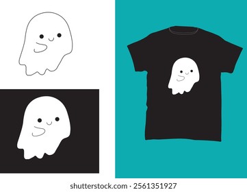 Heart ghost Halloween, Cute ghost doodle, Halloween t shirt designs. cute ghost t-shirt design, white ghost,
