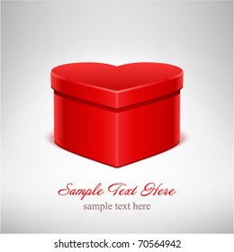 Regalo cardíaco fondo vectorial del día de San Valentín